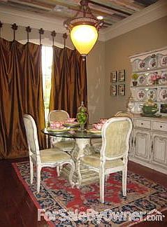 Our Dining Room
						:
						French Country dining at its finest!
