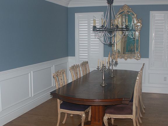 Formal Dining Room with new low-VOC paint
