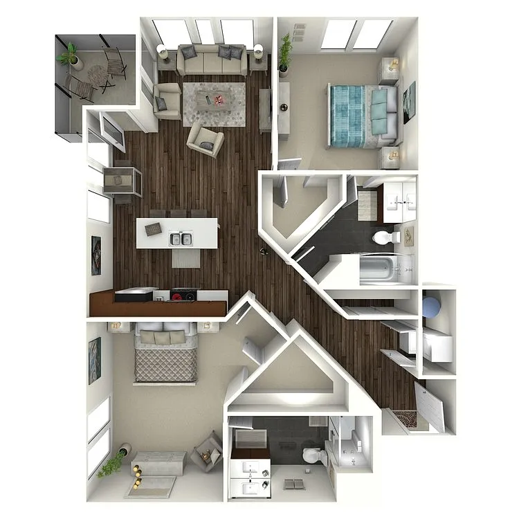 Floor plan 2B5 UPTOWN