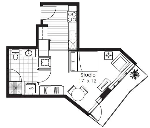 Floor plan Studio A