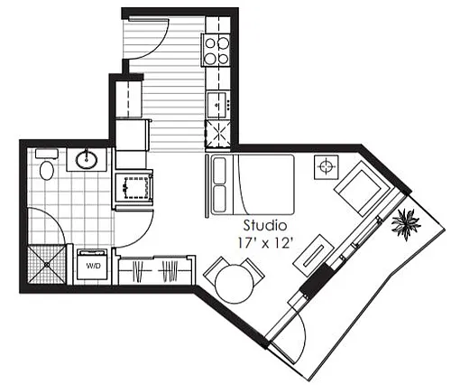 Floor plan Studio A