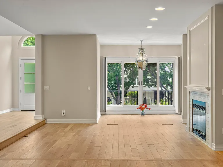View looking towards the front door. Living/Dining room
