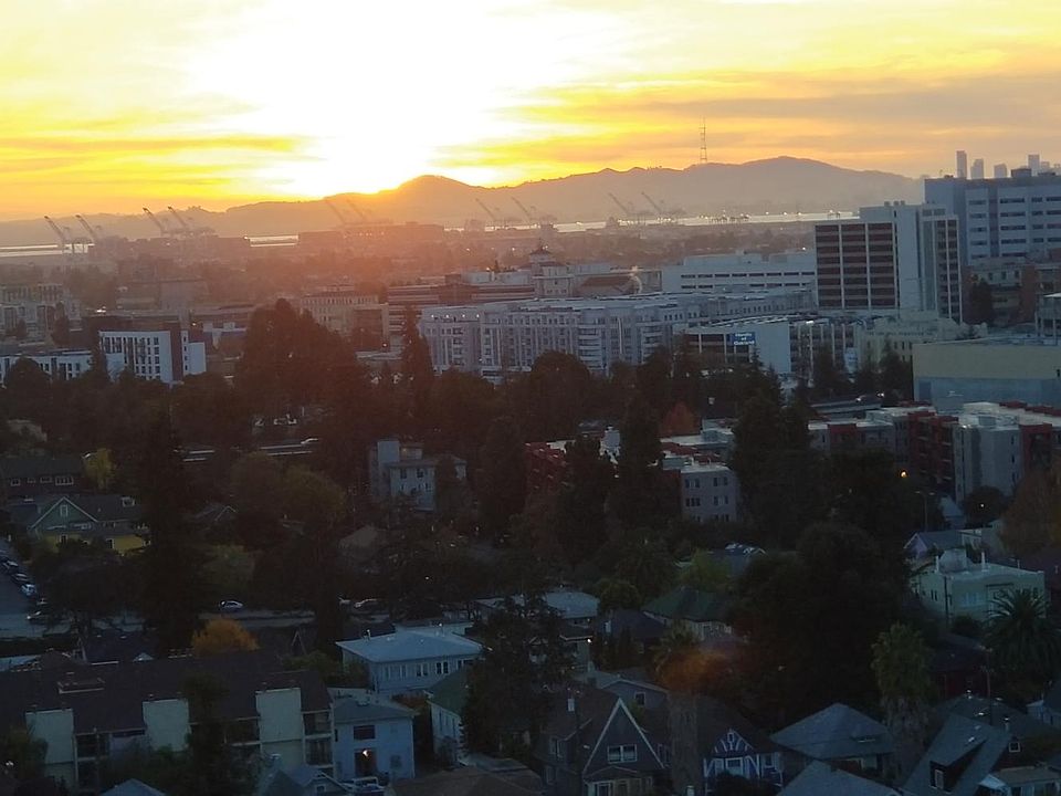 Sunset view off the balcony