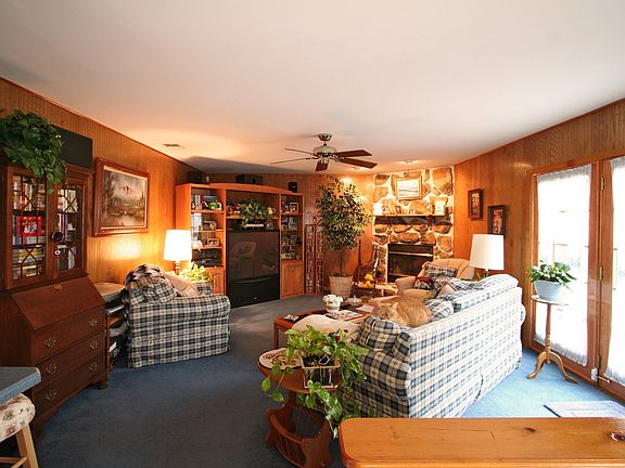 cozy den/ fireplace