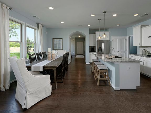 Open Floor Plan Showcasing the Dining Space and Gourmet Kitchen