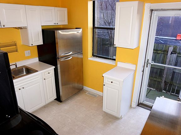 Kitchen and back entrance to patio