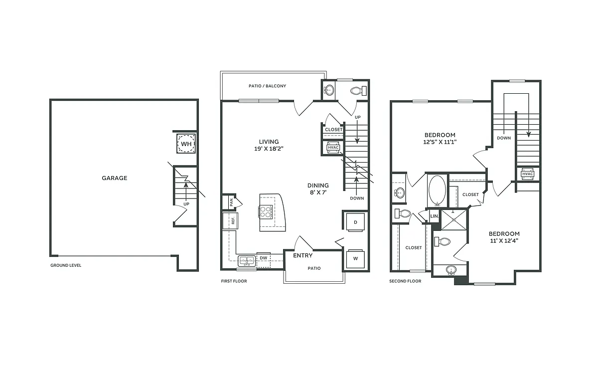 Floor plan B2 Townhome Classic