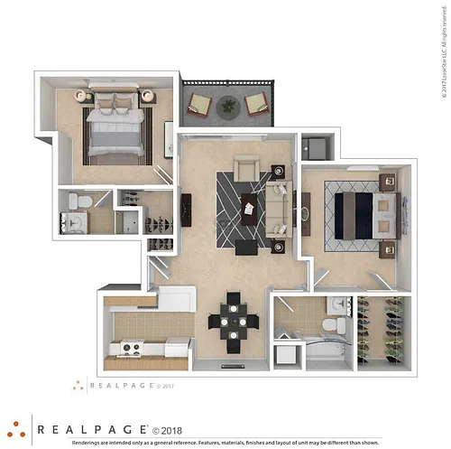 Floor plan Two Bedroom Craftsman