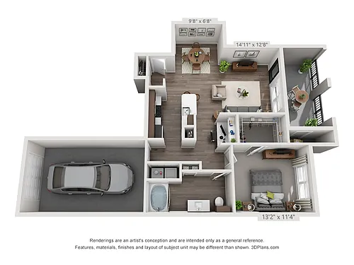 Floor plan Andover Park 1A4