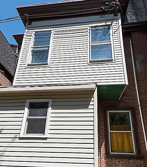 Rear of house