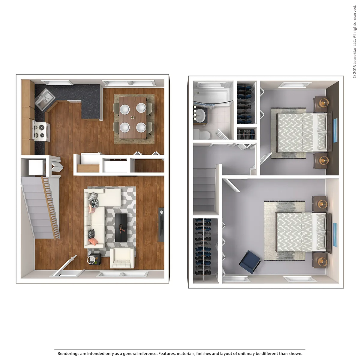 Floor plan 2 Bedroom 1 Bathroom A