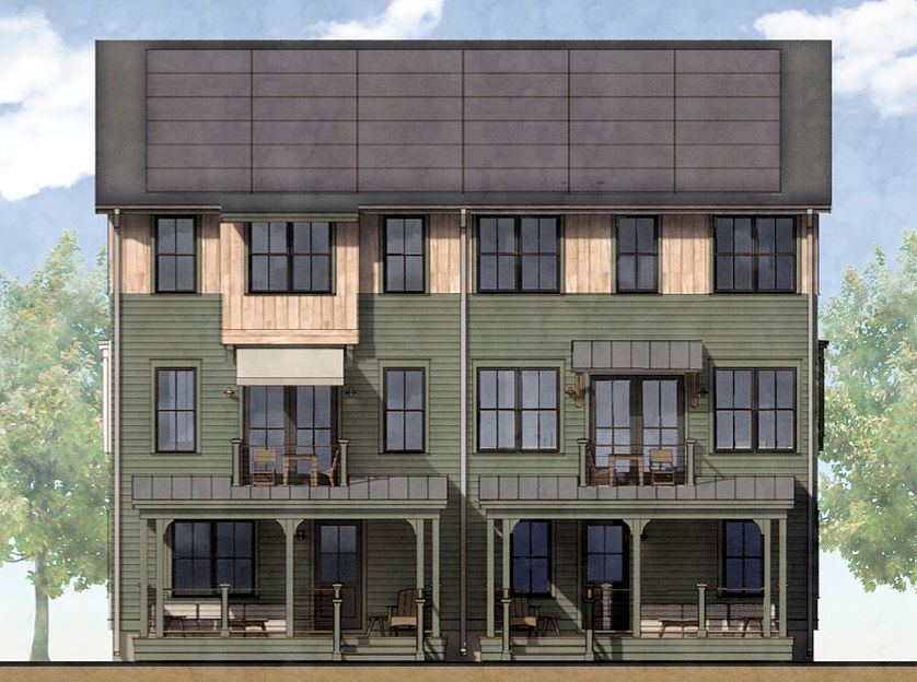 Two building Terrace Homes, typical elevation