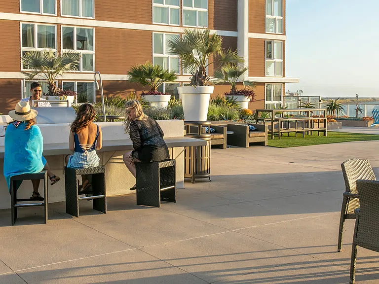 Socialize at the Grilling Area