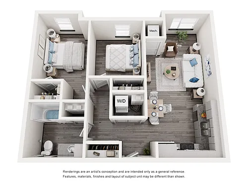 Floor plan 2 Bedroom