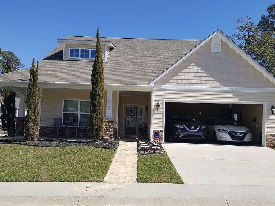 The front of the home