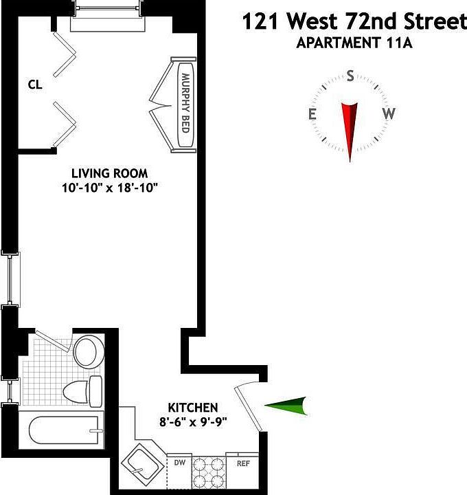 1st image of 121 W 72nd St APT 11A