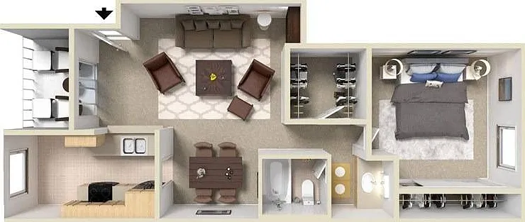 Tesoro on Spain A1 One Bedroom Tesoro on Spain A1 One Bedroom