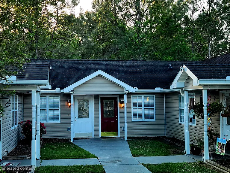 A IS THE UNIT ON THE FAR LEFT, SECOND DOOR FROM THE RED DOOR UNIT C. IT HAS A SCREENED IN BACK DOOR AND COMPLETELY FENCED IN BACK PORCH AND GRASS AREA. WILL BE READY IN A COUPLE OF WEEKS. ALL 4 UNITS WILL HAVE RED DOORS AND ARE COMPLETELY FENCED IN