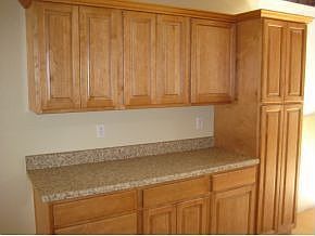 wood cabinets