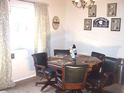 Dining area attached to kitchen/living room