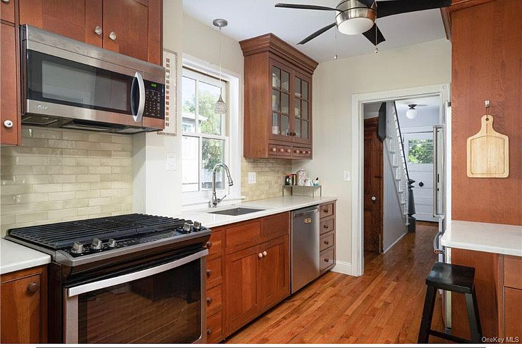 Kitchen with view to front door