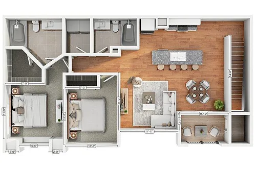 Floor plan 2B2
