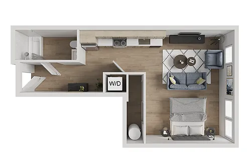 Floor plan Studio A
