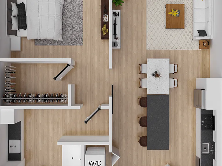 Gusto 4 - 792 square foot one bedroom, one bath apartment Gusto 4 - 792 square foot one bedroom, one bath apartment