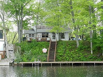 Exterior Front. Main body lake location