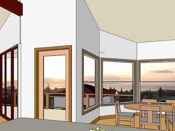 Idea of view from upstairs