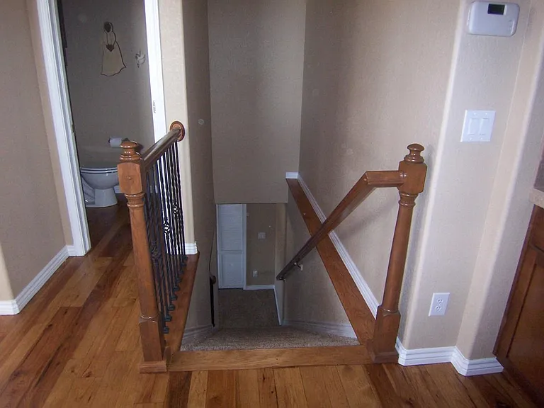 Heading downstairs