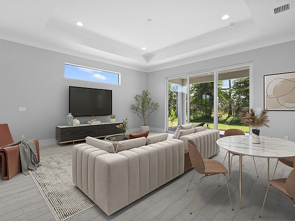 Great Room Virtually Staged 2147 Falls Circle