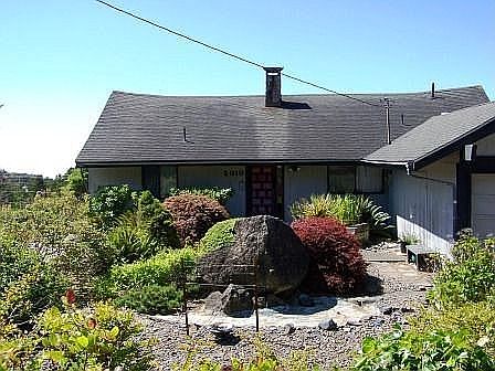 Landscaped front yard