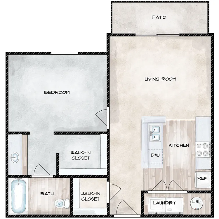Bandelier Floorplan Diagram - Enchanted Hills