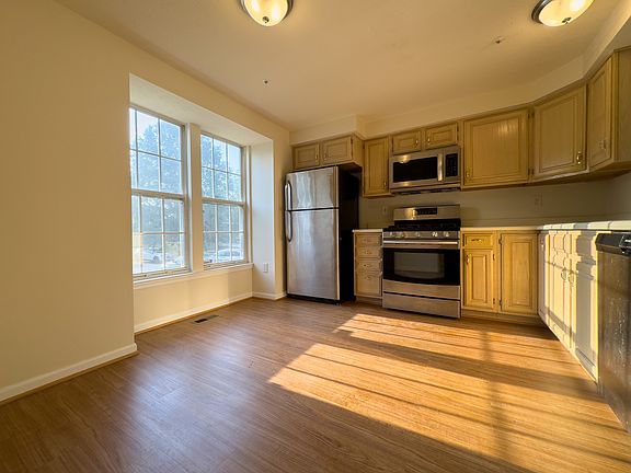 Kitchen with stainless steel appliances