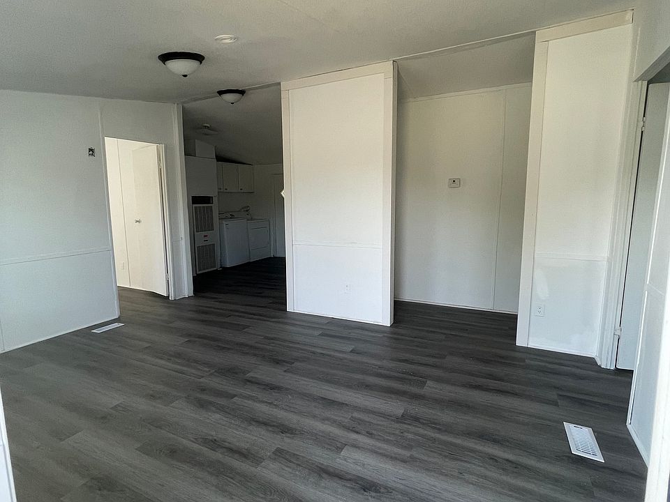 Front door looking into living room