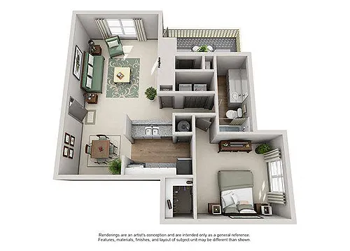 Floor plan 1B Renovation 3