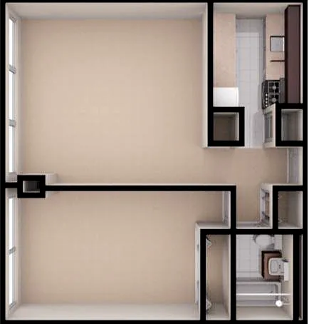 Floor plan 1 Bedroom