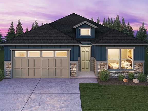 Plan 1549 Elevation 3 with Stone