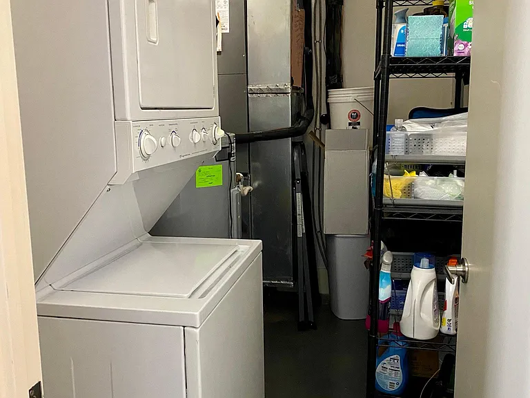In unit washer and dryer and additional storage