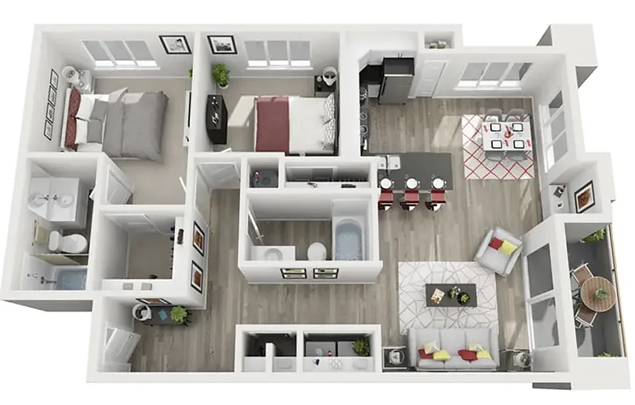 Floor plan 2x2 Executive