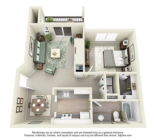Floor plan 1X1