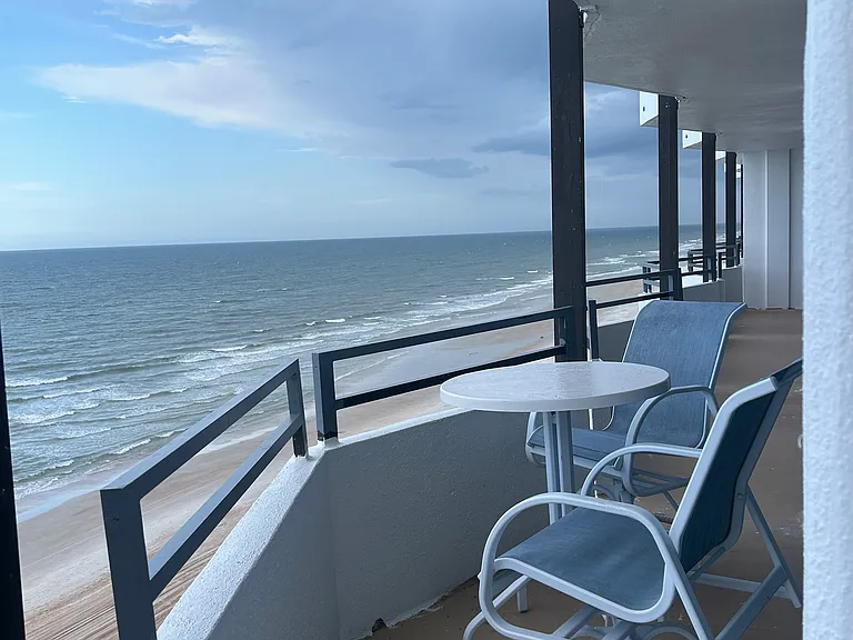 South View of beach from balcony