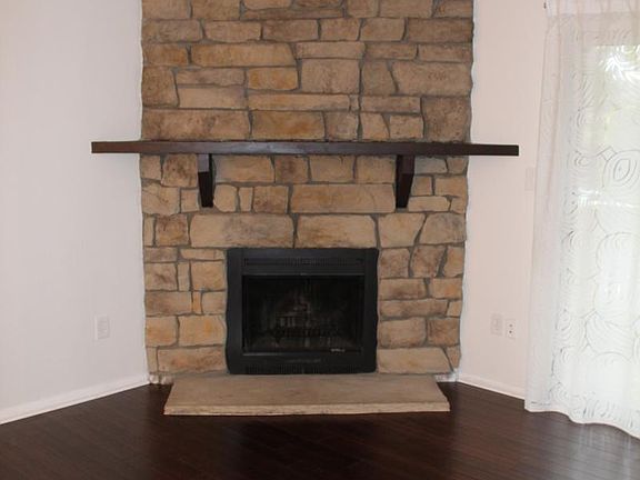 Wood fireplace