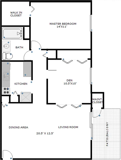 Floor plan The Bay