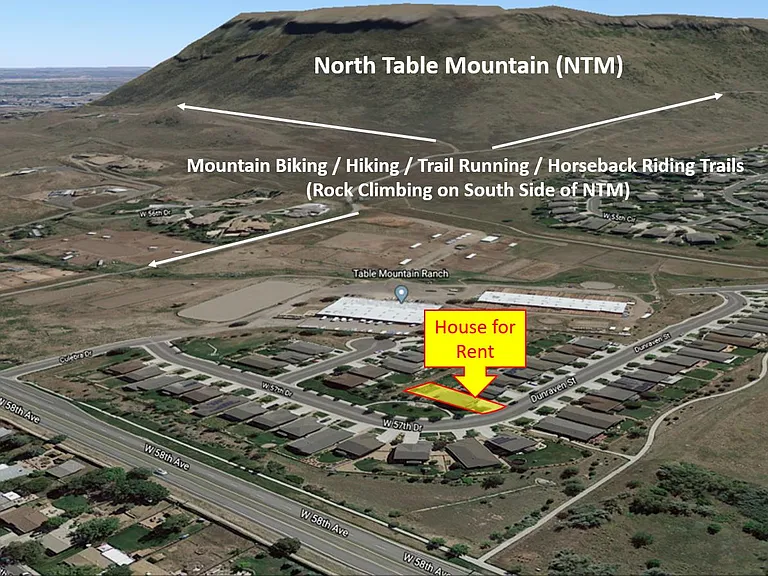 Google Earth picture showing entire neighborhood and it's proximity to North Tale Mountain.