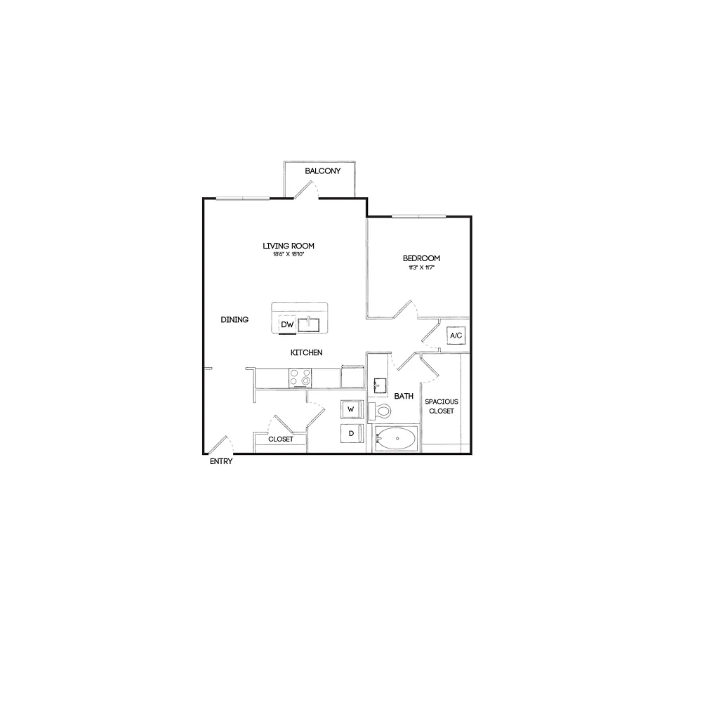 Floor plan A2B