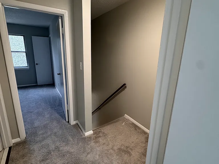 Upstairs hall looking to the front bedroom