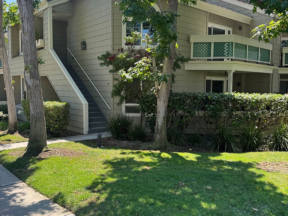Outside view of unit. From the balcony you see a nice green belt area