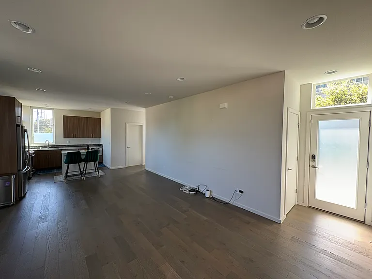 Downstairs and backdoor to parking